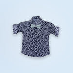 Waist Coat Aquamarin Color Balck Shirt With Madaskar Periwinkle For 4-8 Month Boy