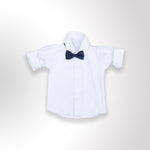 Waist Coat Royal Blue With White Shirt For 1 Year Boy