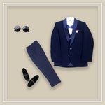 Coat Suit Pant Midnight Blue White Shirt For 3 Year Boy
